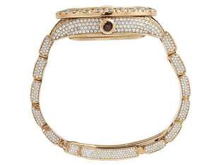 Reloj BOJ R.O.L.E.X.037 con Números Romanos, Moissanita Completa, de Lujo, Cuarzo Analógico, Acero, 41MM, 3BAR Resistente al Agua, Estilo Hip Hop para Hombre - Product Image 5