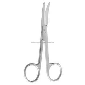 Tijeras Quirúrgicas Fomon Saber-Back Curvas Serradas de 5 Pulgadas en Acero Inoxidable para Rinoplastia, Instrumento de Cirugía Plástica - Product Image 1