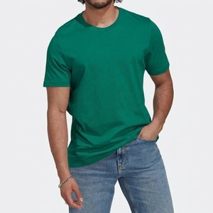 เสื้อยืดสีเขียวคลาสสิกสำหรับทุกเพศ ปี 2026 ผ้าฝ้ายใส่สบาย ทรงเข้ารูป สไตล์ลำลอง เสื้อยืดพื้นฐาน น้ำหนักเบา ใส่ได้ทุกวัน รับผลิตแบบ OEM ODM - Product Image 4