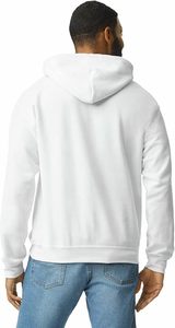 Sudadera con Capucha Blanca para Hombre, Corte Regular, Informal, Color Sólido, Tejido de Algodón, Invierno, Impresión Digital, Impermeable - Product Image 2