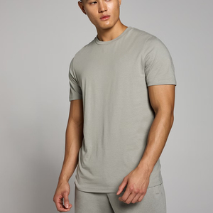 เสื้อยืดผู้ชายทรงหลวมสีขาว แขนสั้น คอกลม ผ้าฝ้าย ใส่สบาย ขายส่ง - Product Image 4