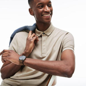 Polo décontracté pour homme à manches courtes, col classique, personnalisation de la marque disponible pour les acheteurs en gros - Product Image 3