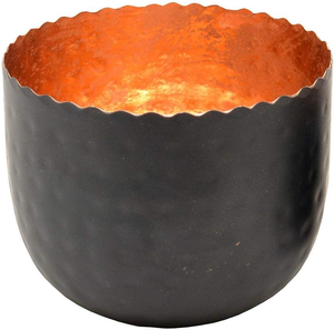 Tea Light Candle Holder Votive <b>Copper</b> Bowl <b>Table</b> Centrepiece Decorated with a Burnished <b>Copper</b> Finish Home and Hotel Interior - Product Image 1