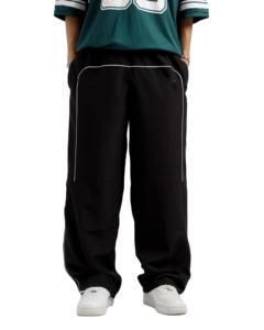 Pantalones deportivos holgados de algodón para hombre con logotipo personalizado de la mejor calidad - Product Image 1