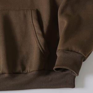 Sudaderas con Capucha Unisex Estilo Urbano al por Mayor, Personalizables con Logotipo Bordado, Sudadera Lisa Marrón - Product Image 5