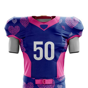 Uniforme de Fútbol Americano Personalizado de Manga Corta para Equipos y Clubes, Venta al Por Mayor, Hecho a Medida, Unisex, Secado Rápido y Transpirable - Product Image 4