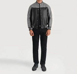 Men's <b>Varsity</b> <b>Jackets</b> Wholesale Blank <b>Varsity</b> <b>Jackets</b> Custom logo <b>Plain</b> <b>Varsity</b> <b>Jacket</b> for Men Breathable Custom Fashion OEM - Product Image 3