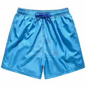 Shorts de bain décontractés pour hommes, coupe mi-haute, coupe-vent, imperméables, respirants, couleur unie, à cordon de serrage, séchage rapide, pour la plage et le surf - Product Image 6