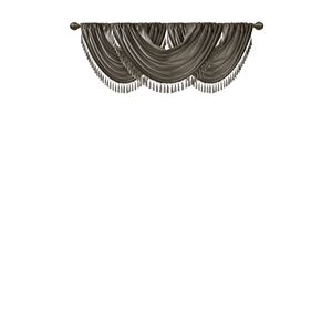 Peltro 38x46 in finta seta cascata abbellita mantovane eleganti tende e mantovane - Product Image 5
