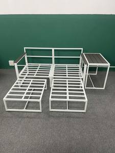 Juego de sofá de lujo Tamaños personalizados Juego de patio exterior moderno Marco de acero Revestimiento de PA impermeable Hoteles-Muebles de Bari Hecho en Vietnam - Product Image 2