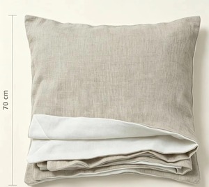 Housse de coussin personnalisée en gros, style luxueux, en lin, respectueuse de l'environnement - Product Image 1