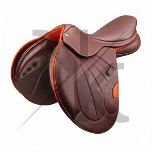 Silla de montar de salto y doma inglesa de lujo con estructura de madera, cuero de ante suave, productos superiores para jinetes de carreras de caballos ingleses de la India - Product Image 2