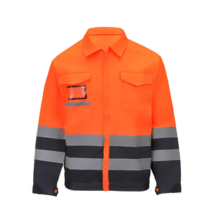 ชุดยูนิฟอร์มโรงงานผลิตโดยตรง MOQ ต่ำ เสื้อแจ็คเก็ตช่างแบบสะท้อนแสง Hi-Vis ผ้าริปสต็อป เย็บเสริมความแข็งแรงเพื่อความปลอดภัยในงานอุตสาหกรรม - Product Image 1