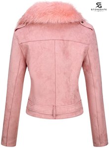 Stylish Women's <b>Real</b> <b>Leather</b> <b>Jacket</b> Soft Genuine <b>Leather</b> Slim Fit Modern Fashion Outerwear for Winter 2026 - Product Image 4