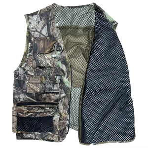 Gilet de chasse camouflage pour homme, multi-poches, respirant, en polyester, sans manches, vêtements d'extérieur, style automne, gilet de chasse - Product Image 2