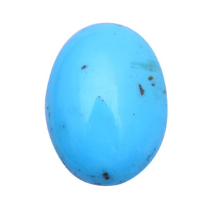 Cabochon ovale lisse en turquoise naturelle d'Arizona, qualité AAA+, 15x20mm, pierre semi-précieuse, dos plat, pour bijoux - Product Image 4