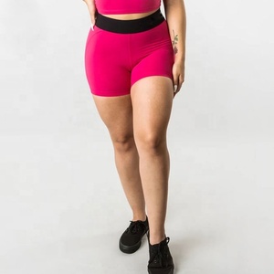 2021 dernière conception femmes taille haute sérigraphie Gym Compression Shorts Style Sexy avec décoration de poche chaude - Product Image 6