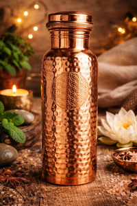 Best Quality Handmade Classic Hammered Copper Water <b>Bottle</b> Leak Proof Design Large Capacity for Home Office Travel Available for - Product Image 4