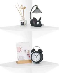 Moderno Soporte de Pared para Macetas de Madera Blanca, Ajustable, No Plegable, con Múltiples Compartimentos - Product Image 2