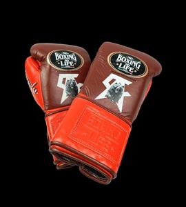 Gants de boxe en cuir véritable personnalisés à lacets, anti-humidité, fermeture auto-agrippante, design « No Boxing No Life », fabricant OEM pour - Product Image 3