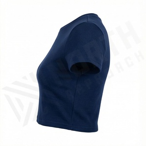 เสื้อยืดคอตตอนแบบครอปท็อปสำหรับผู้หญิง ลายมัดย้อม สไตล์บูติก แฟชั่นทันสมัย เหมาะสำหรับออกกำลังกายและเล่นกีฬา - Product Image 3