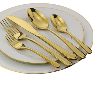 Ensemble de couverts en acier inoxydable poli miroir de haute qualité, style moderne minimaliste, pour hôtels et restaurants de luxe. - Product Image 5