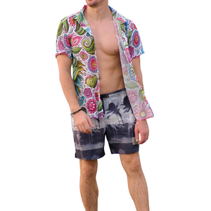 Chemise décontractée pour homme à manches longues, coupe classique, légère, 100% coton, respirante, pour la plage, les vacances, l'été - Product Image 1