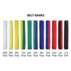 Ceintures de karaté en coton avec logo personnalisé, ceintures de BJJ extensibles de bonne qualité, nouvelle arrivée, vente en ligne pour le taekwondo et le jiu-jitsu - Product Image 5