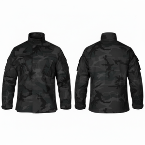 Heavy Duty Style Heavy Weight <b>Camo</b> <b>Cargo</b> Jacket Zipper Front Multi Pocket Durable Fabric Oversized Fitted Winter Outdoor Jackets - Product Image 2