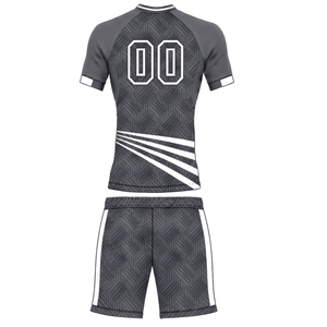Manufacturer Charcoal Grey Football Jersey <b>Shorts</b> Set Lightweight Athletic Sports Uniform Training Wear Team Apparel Match - Product Image 2