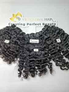 Les extensions de cheveux humains bouclés vietnamiens et birmans préférés de Vietglobal Hair Trame de cheveux cambodgiens - Product Image 3