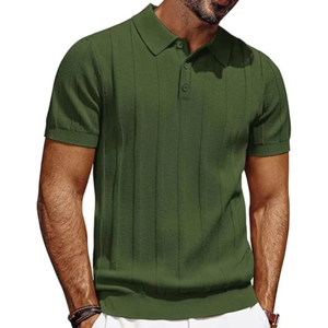 Nuevo diseño de última moda, camisetas polo de punto con botones para hombre, camisetas polo para hombre más vendidas, camisetas polo ligeras para venta en línea - Product Image 3