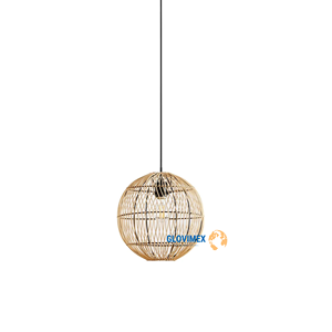 Export Standard Bamboo Rattan Ceiling Lamp Handcrafted Pendant <b>Light</b> for Commercial Projects - Product Image 5