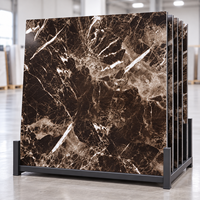 Panneau composite en aluminium (ACP) à motif marbre brun pour revêtement mural intérieur d'hôtel, façade, aménagement de magasin, fournisseur en gros