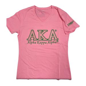 Camiseta Rosa de Lujo con Bordado para Mujer, Informal, de Manga Corta, con Diseño Gráfico, para Uso Diario, Ropa Elegante - Product Image 1