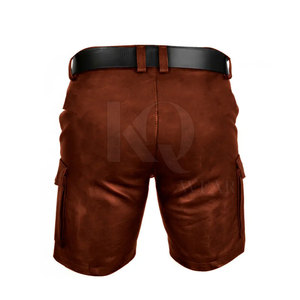Men <b>Leather</b> <b>Shorts</b> with Premium Finish Soft Inner Lining Durable Stitching Lightweight Eco-Friendly for Stylish Casual - Product Image 3