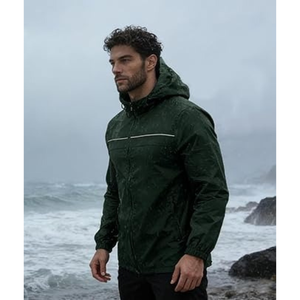 Hot Selling Windproof Hooded Quilted Winter Men's Rain <b>Coat</b> with Eco-Friendly Features Low MOQ 2026 - Product Image 2