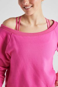 Conjuntos Cortos Personalizados para Mujer, Camiseta Holgada con Hombros Descubiertos, Sudadera Tipo Pullover, Blusa Lisa y Pantalones para Mujer - Product Image 3
