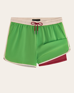 Athletic Men's Custom 2 in 1 <b>Shorts</b> Double Layer <b>Running</b> Workout <b>Shorts</b> <b>With</b> Inner Compression <b>Liner</b> Elastic Waist & Side Pocket - Product Image 5
