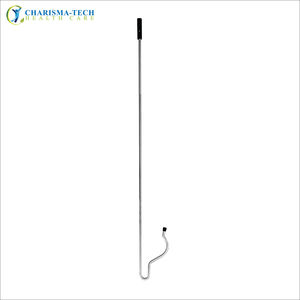 Bastón de Pastor de Acero Inoxidable de Doble Extremo de 150 cm de Largo, Instrumento Veterinario Reutilizable para el Cuello y las Patas de Ganado, Animales Grandes - Product Image 4