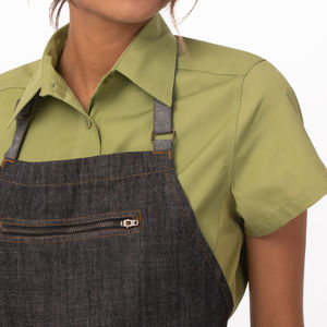 Delantal Unisex de Tela Twill en Oferta, Calidad Premium, Tamaño y Color Personalizables, Poliéster y Algodón, Logotipo Personalizado, Uniformes para Restaurantes y Bares - Product Image 4