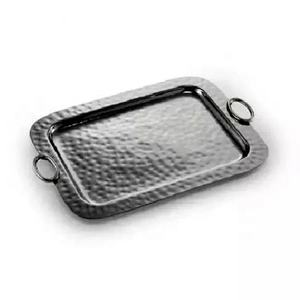 Bandeja de servicio de Metal rectangular de oro árabe, de buena calidad, para invitados, regalos de boda, gran oferta - Product Image 1