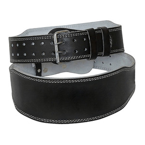 Genuine Leather 10mm Weightlifting Belt with Buckle Closure Non-Slip Heavy Duty Professional Gym Training <b>Back</b> & Waist <b>Support</b> - Product Image 6