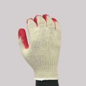 Gants de sécurité Mitra Red en coton respirant sans latex, sans poudre, avec poignet tricoté texturé antidérapant, usage général - Product Image 2