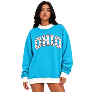Sudadera Oversize de Cuello Alto para Mujer, Personalizada, de Corte Holgado, Informal, Suave, Cómoda, a la Moda, Ropa Urbana para el Día a Día - Product Image 2