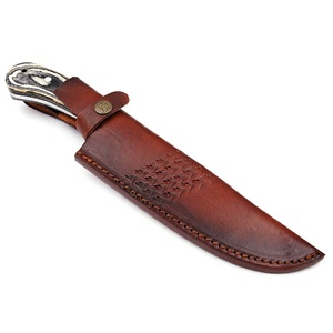 Couteau à lame fixe en acier inoxydable noir fait main, manche en bois, pour la chasse, le camping, le bushcraft, les activités de plein air, la survie, style viking - Product Image 6