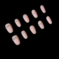 Ongles press-on professionnels peints à la main, gel multicouche, qualité supérieure, application facile, vente en gros, prix compétitif