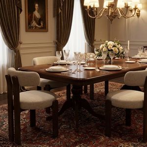 Silla de Comedor Moderna de Lujo con Tapicería de Terciopelo y Estructura de Madera Maciza, Silla con Respaldo para Restaurante, Hotel, Apartamento - Product Image 3