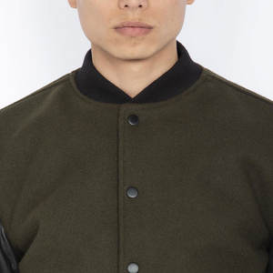 Veste universitaire vintage sur mesure OEM pour hommes, meilleur fabricant, nouvelles manches en cuir, veste universitaire imperméable pour hommes - Product Image 2