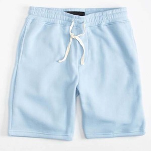 Shorts Bermuda en Coton Rose pour Homme, Taille Élastiquée avec Cordon, Couleur Unie, Tricoté, Respirant, Taille Mi-Haute, Décontracté - Product Image 6
